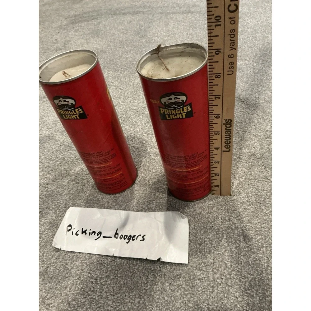 Vintage Early 80s Pringles Light Potato Chips Candle Ready To Be Used